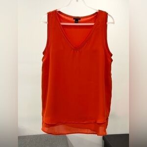 Ann Taylor Sleeveless Double Layer Top Size S